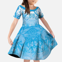 Fiji Day Family Matching Off Shoulder Maxi Dress and Hawaiian Shirt 55th Anniversary Forever Fiji - Polynesian Pride