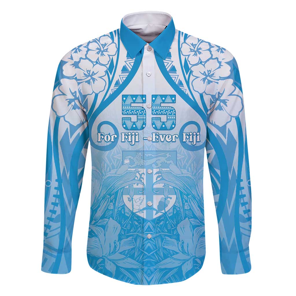 Fiji Day Family Matching Summer Maxi Dress and Hawaiian Shirt 55th Anniversary Forever Fiji - Polynesian Pride