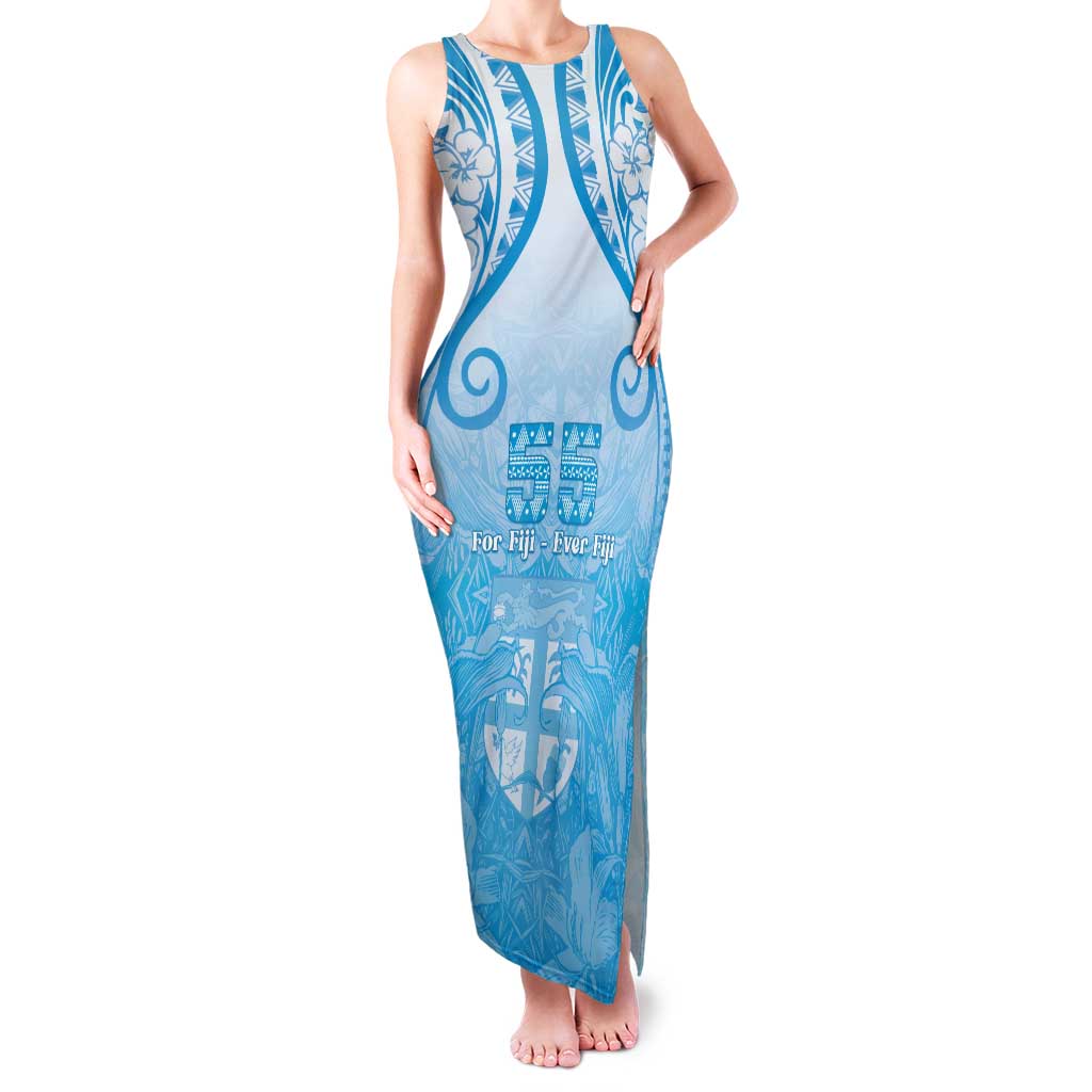 Fiji Day Family Matching Tank Maxi Dress and Hawaiian Shirt 55th Anniversary Forever Fiji - Polynesian Pride