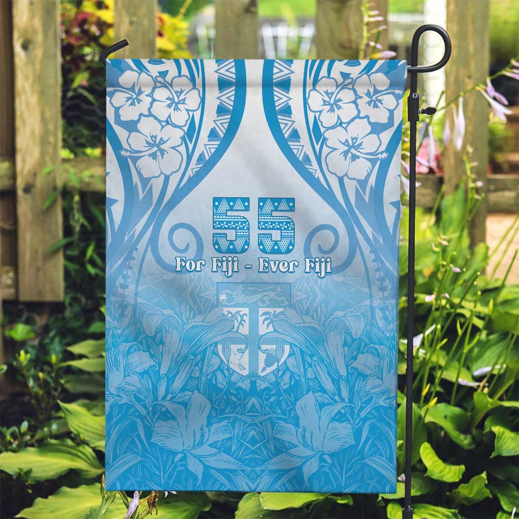 Fiji Day Garden Flag 55th Anniversary Forever Fiji LT05 Garden Flag Blue - Polynesian Pride