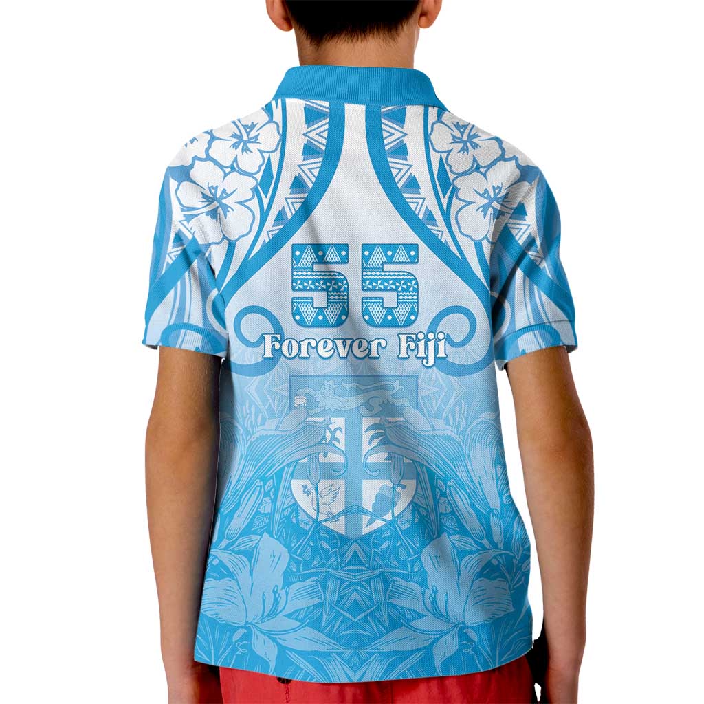 Fiji Day Kid Polo Shirt 55th Anniversary Forever Fiji - Polynesian Pride