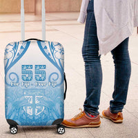 Fiji Day Luggage Cover 55th Anniversary Forever Fiji LT05 Blue - Polynesian Pride