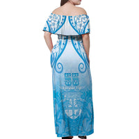 Fiji Day Off Shoulder Maxi Dress 55th Anniversary Forever Fiji - Polynesian Pride