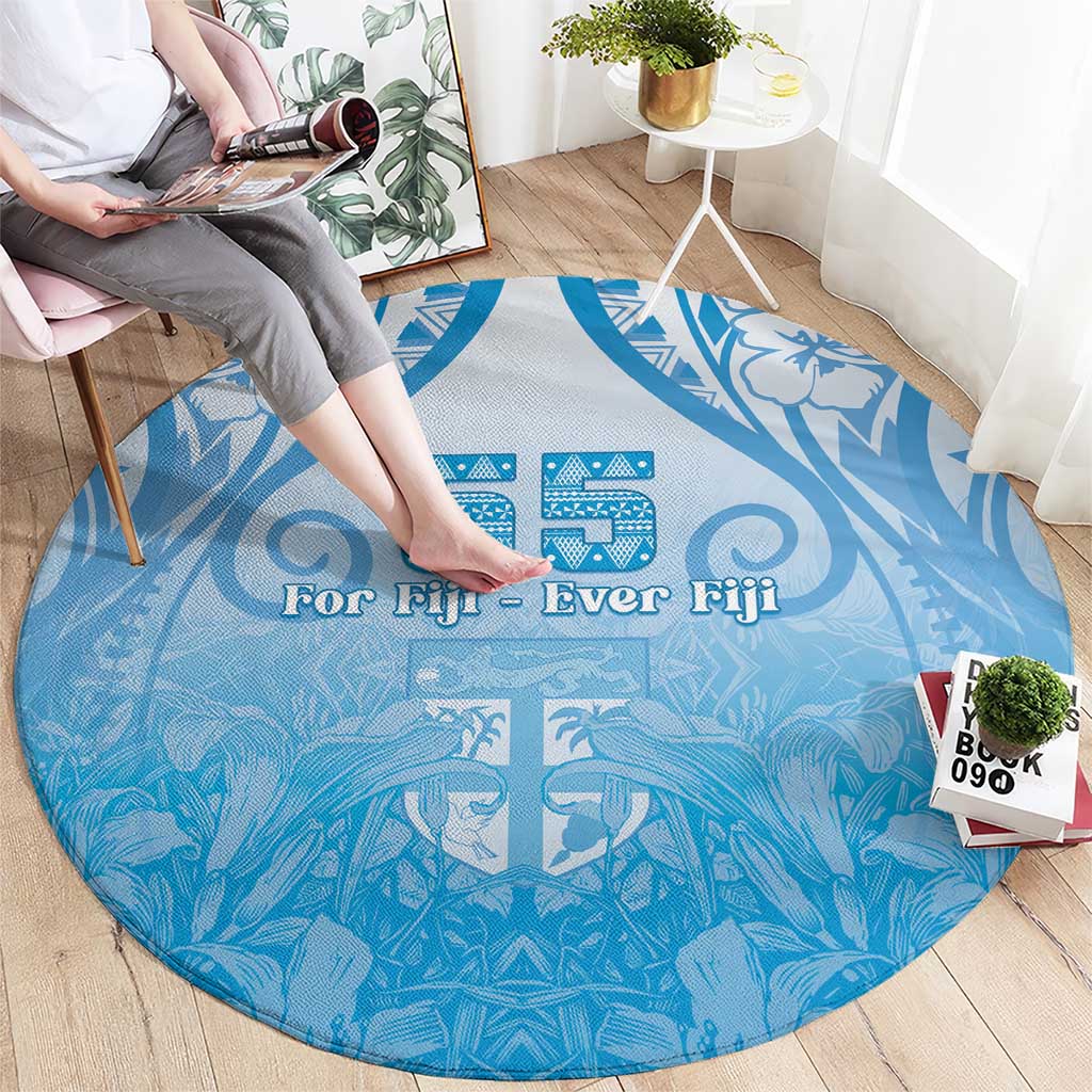 Fiji Day Round Carpet 55th Anniversary Forever Fiji - Polynesian Pride