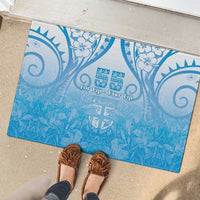 Fiji Day Rubber Doormat 55th Anniversary Forever Fiji - Polynesian Pride