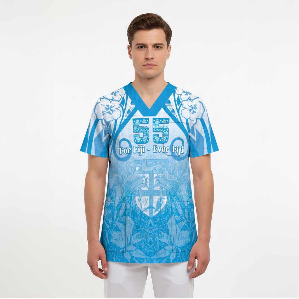 Fiji Day Scrub Top 55th Anniversary Forever Fiji - Polynesian Pride