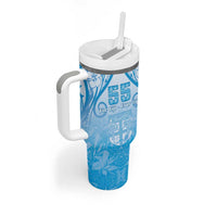 Fiji Day Tumbler With Handle 55th Anniversary Forever Fiji LT05 - Polynesian Pride