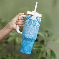 Fiji Day Tumbler With Handle 55th Anniversary Forever Fiji LT05 - Polynesian Pride