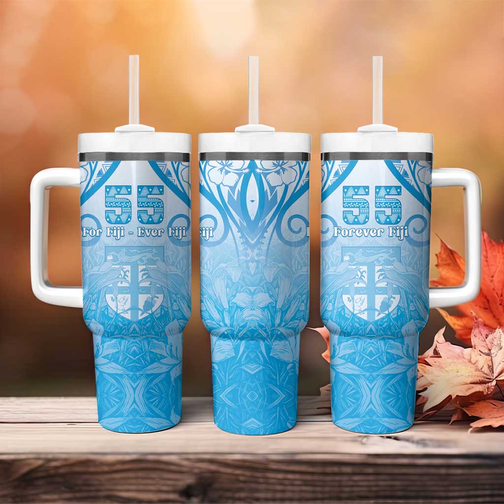 Fiji Day Tumbler With Handle 55th Anniversary Forever Fiji LT05 - Polynesian Pride