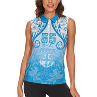 Fiji Day Women Sleeveless Polo Shirt 55th Anniversary Forever Fiji - Polynesian Pride