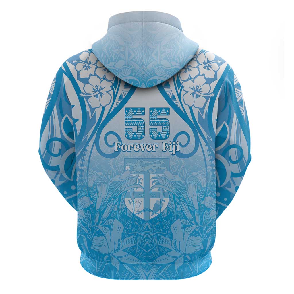 Fiji Day Zip Hoodie 55th Anniversary Forever Fiji - Polynesian Pride