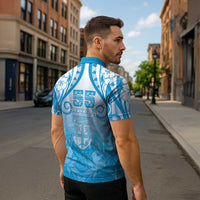 Fiji Day Zipper Polo Shirt 55th Anniversary Forever Fiji - Polynesian Pride