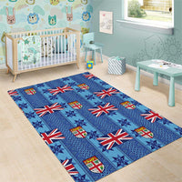 Fiji Masi Tapa Area Rug Coat Of Arms LT05 - Polynesian Pride