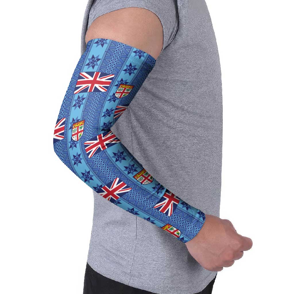 Fiji Masi Tapa Arm Sleeves Coat Of Arms LT05 - Polynesian Pride