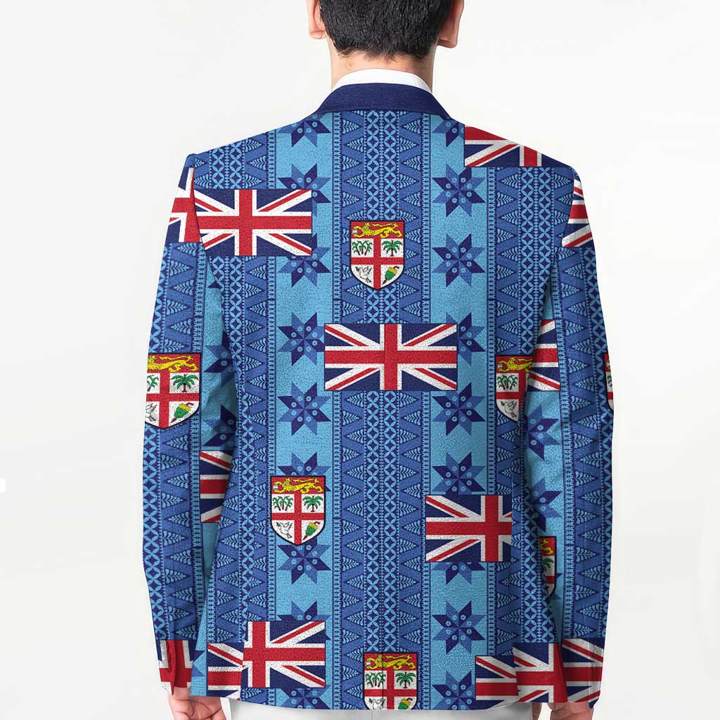 Fiji Masi Tapa Blazer Coat Of Arms LT05 - Polynesian Pride