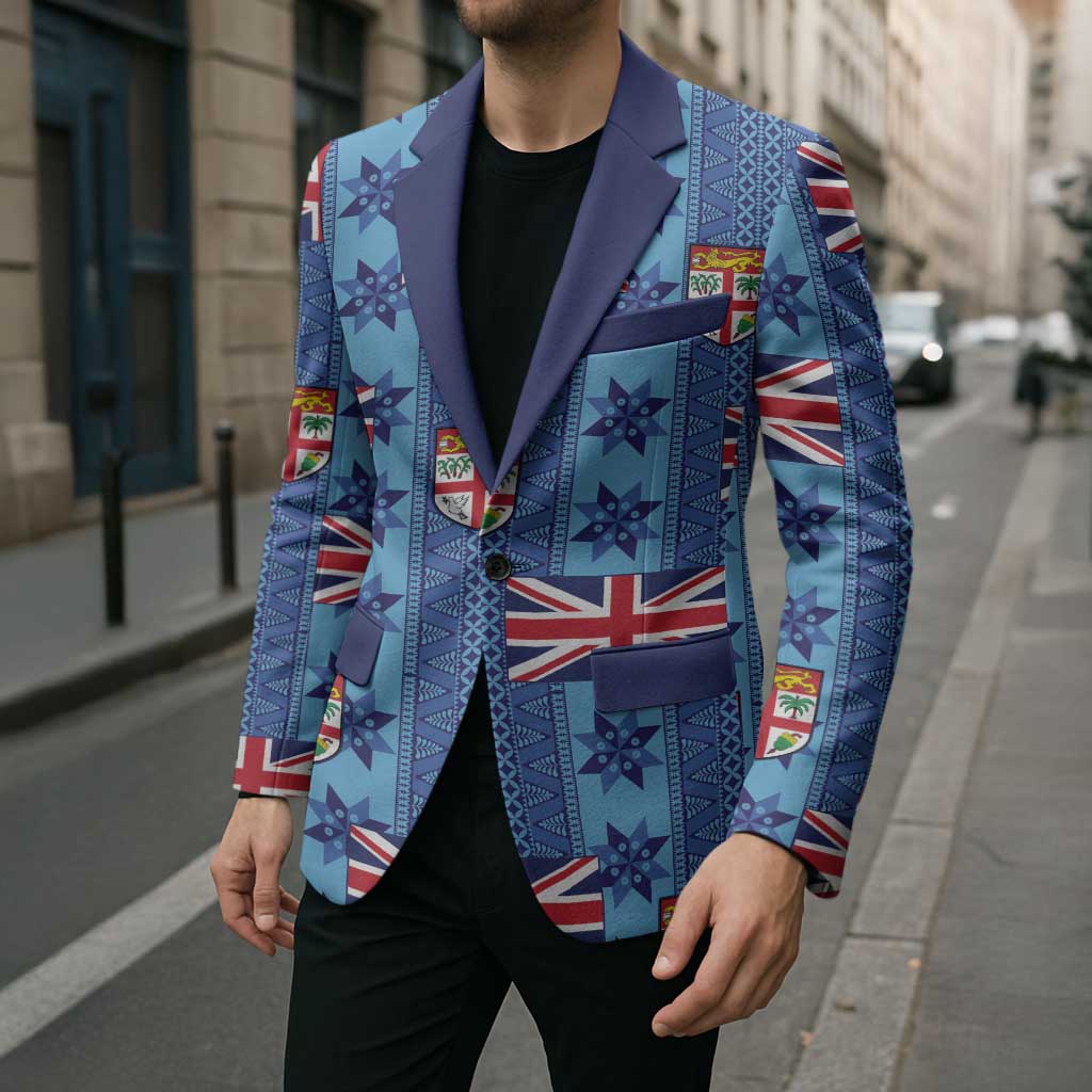Fiji Masi Tapa Blazer Coat Of Arms LT05 - Polynesian Pride