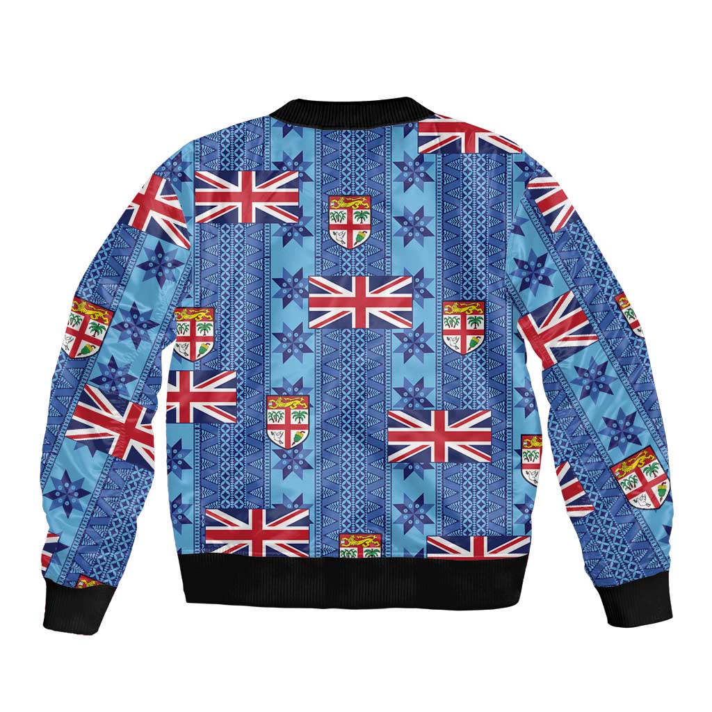 Fiji Masi Tapa Bomber Jacket Coat Of Arms LT05 - Polynesian Pride