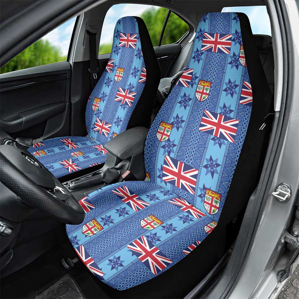 Fiji Masi Tapa Car Seat Cover Coat Of Arms - Polynesian Pride