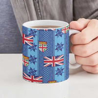 Fiji Masi Tapa Ceramic Mug Coat Of Arms - Polynesian Pride