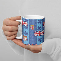 Fiji Masi Tapa Ceramic Mug Coat Of Arms - Polynesian Pride
