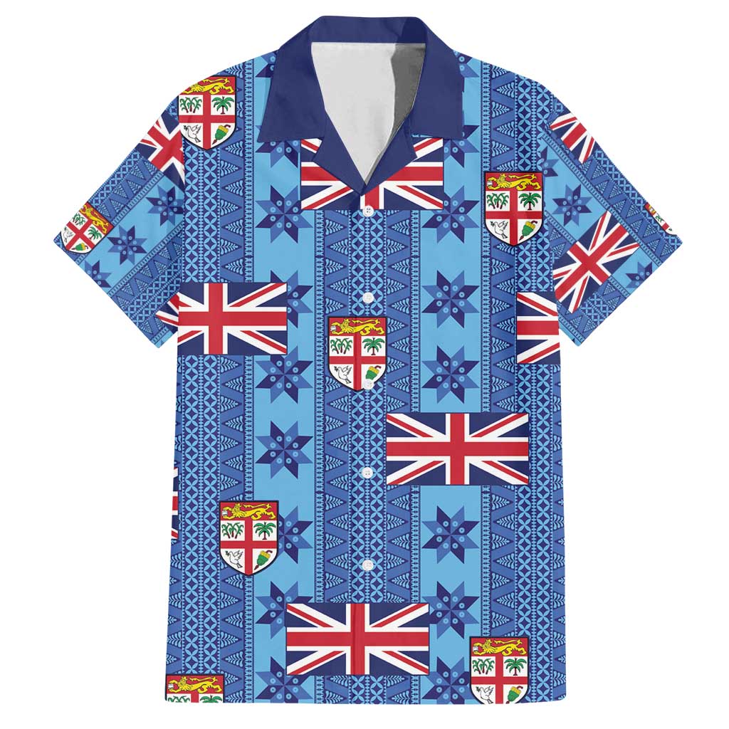 Fiji Masi Tapa Family Matching Puletasi and Hawaiian Shirt Coat Of Arms - Polynesian Pride