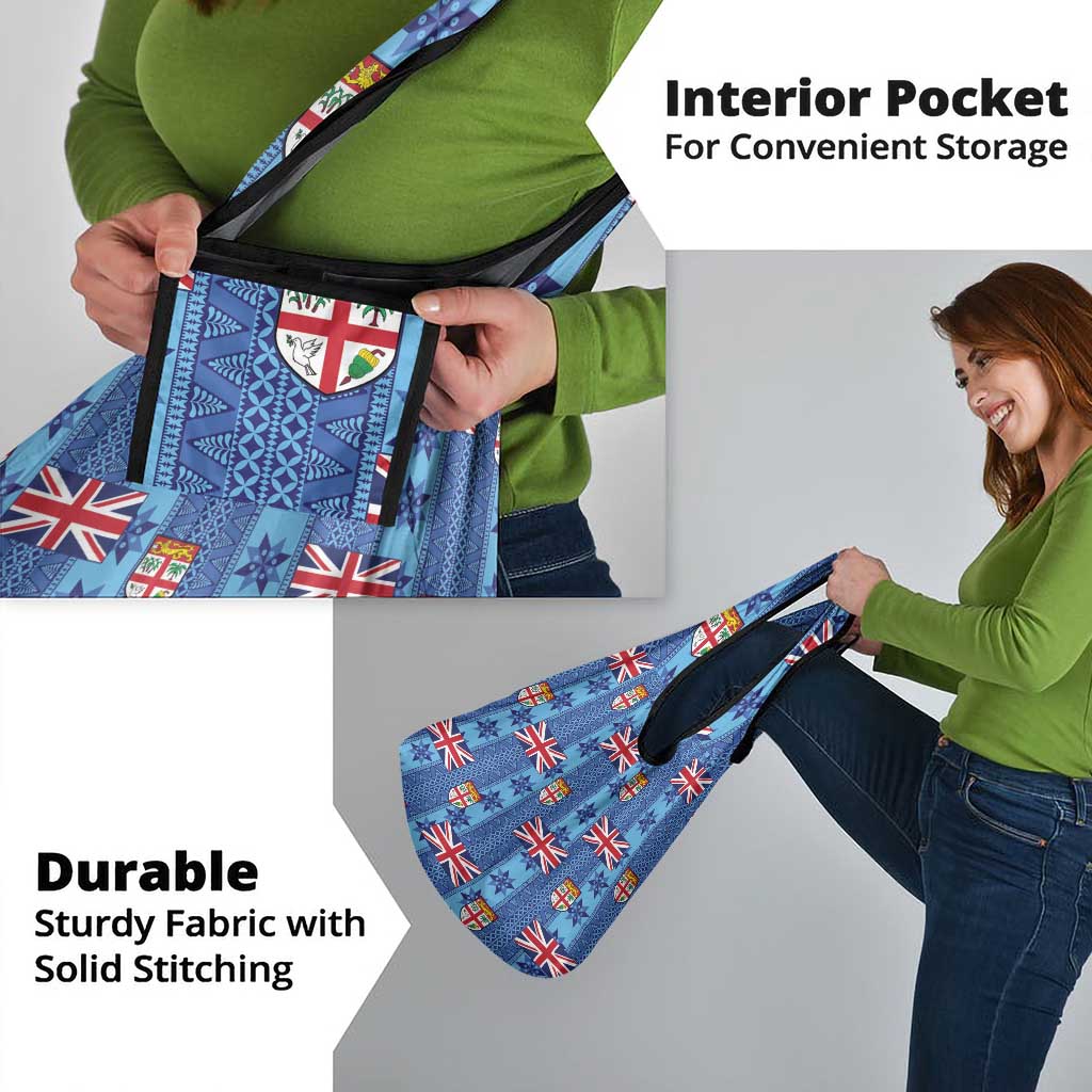 Fiji Masi Tapa Grocery Bag Coat Of Arms - Polynesian Pride