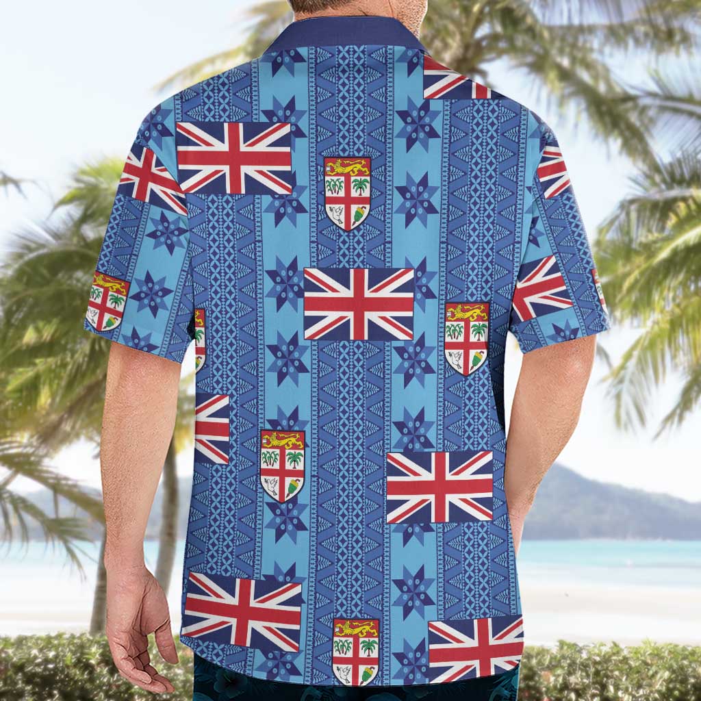 Fiji Masi Tapa Hawaiian Shirt Coat Of Arms - Polynesian Pride