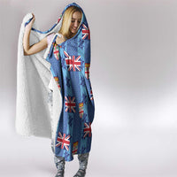 Fiji Masi Tapa Hooded Blanket Coat Of Arms - Polynesian Pride
