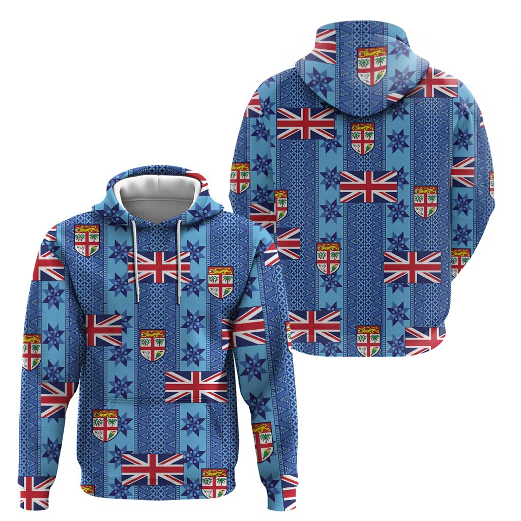 Fiji Masi Tapa Hoodie Coat Of Arms - Polynesian Pride