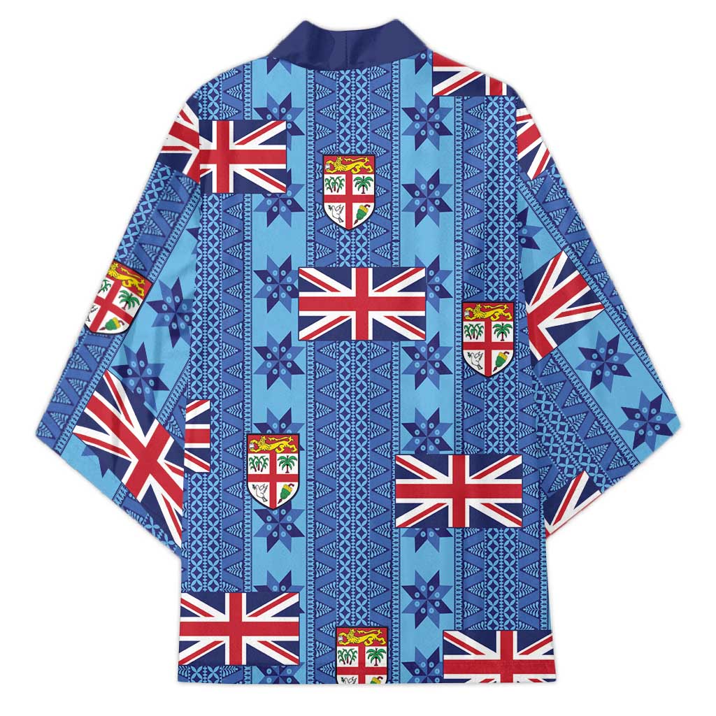 Fiji Masi Tapa Kimono Coat Of Arms - Polynesian Pride