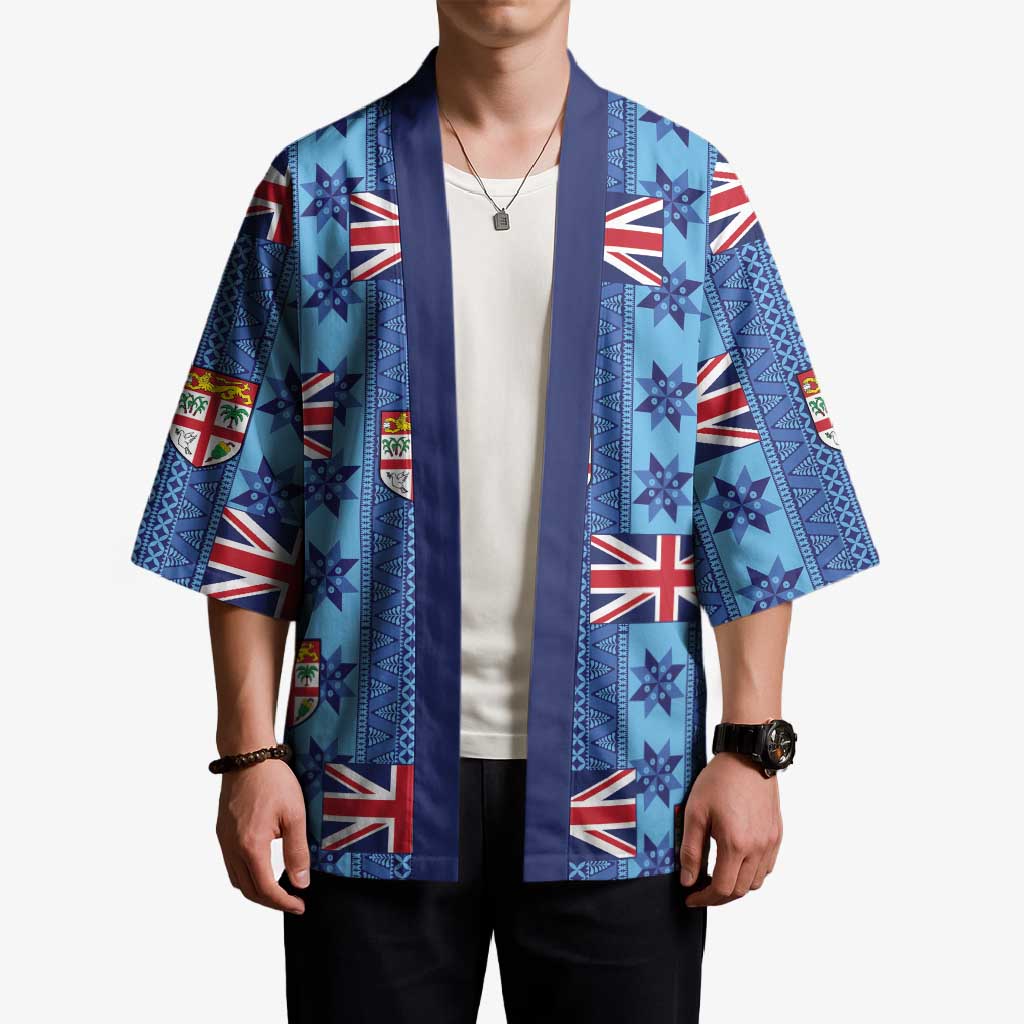 Fiji Masi Tapa Kimono Coat Of Arms - Polynesian Pride