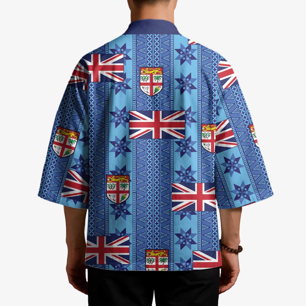 Fiji Masi Tapa Kimono Coat Of Arms - Polynesian Pride