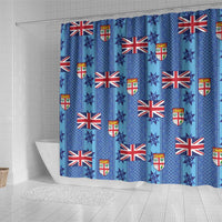 Fiji Masi Tapa Shower Curtain Coat Of Arms - Polynesian Pride
