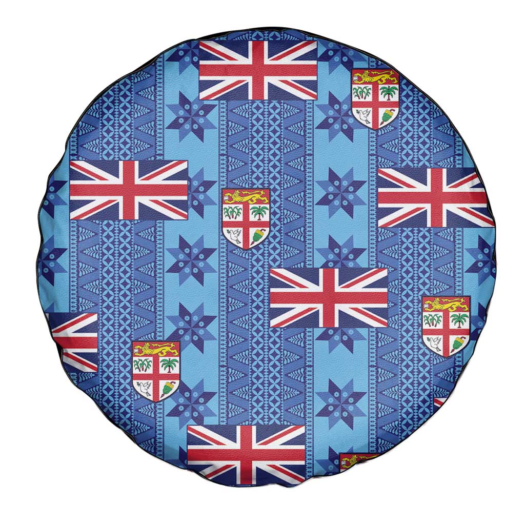 Fiji Masi Tapa Spare Tire Cover Coat Of Arms - Polynesian Pride