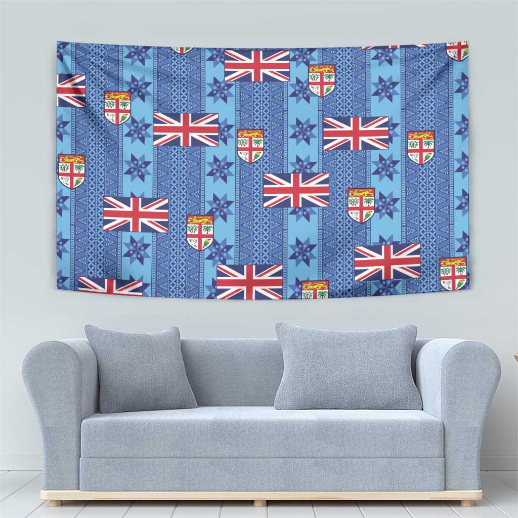Fiji Masi Tapa Tapestry Coat Of Arms LT05 - Polynesian Pride