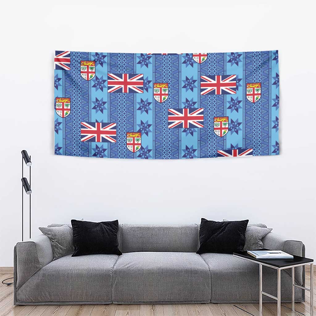 Fiji Masi Tapa Tapestry Coat Of Arms LT05 - Polynesian Pride