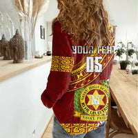 Custom Vavau High School Women Casual Shirt Tongan Kupesi Pattern LT05 - Polynesian Pride