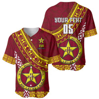 Custom Eua High School Baseball Jersey Tongan Kupesi Pattern LT05 - Polynesian Pride