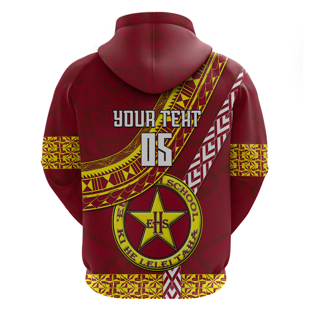Custom Eua High School Hoodie Tongan Kupesi Pattern LT05 - Polynesian Pride
