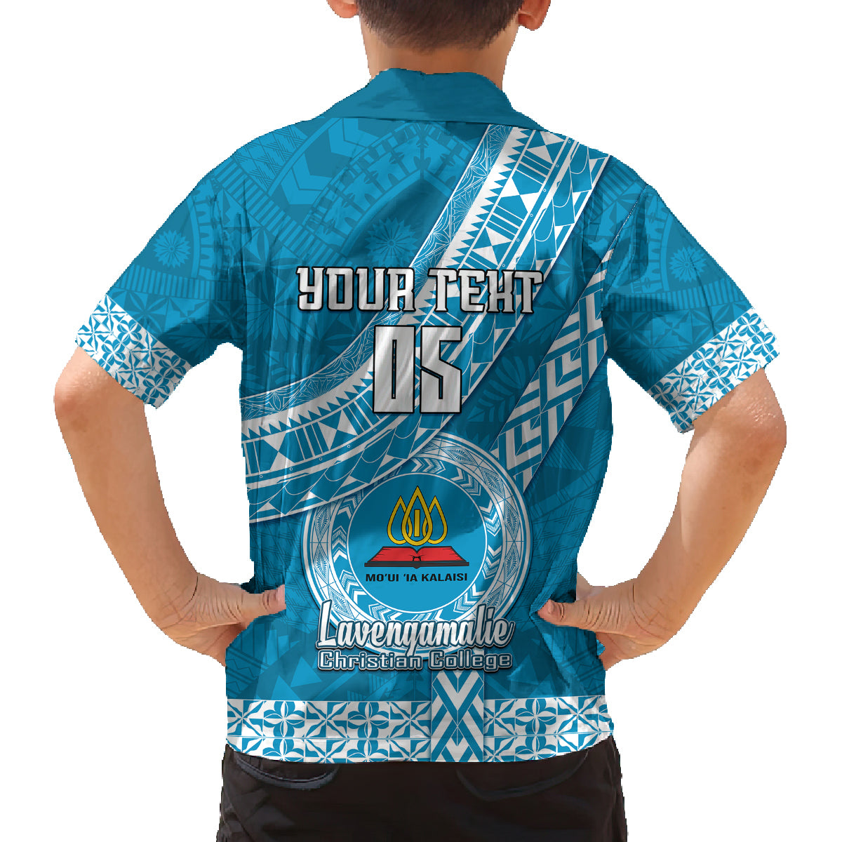 Custom Lavengamalie College Family Matching Tank Maxi Dress and Hawaiian Shirt Tongan Kupesi Pattern LT05 - Polynesian Pride