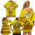 Custom Tonga High School Family Matching Off Shoulder Short Dress and Hawaiian Shirt Tongan Kupesi Pattern LT05 - Polynesian Pride