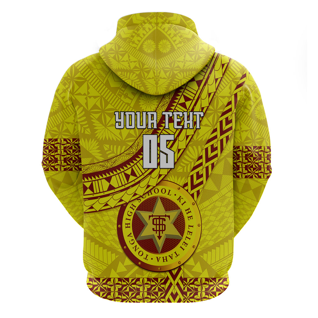 Custom Tonga High School Hoodie Tongan Kupesi Pattern LT05 - Polynesian Pride