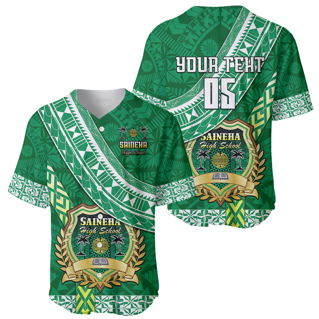 Custom Saineha High School Baseball Jersey Tongan Kupesi Pattern LT05 - Polynesian Pride