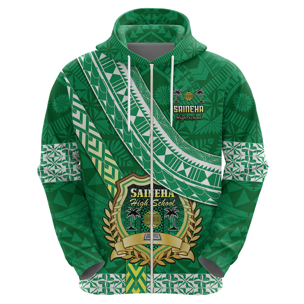 Custom Saineha High School Hoodie Tongan Kupesi Pattern LT05 - Polynesian Pride