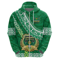 Custom Saineha High School Hoodie Tongan Kupesi Pattern LT05 - Polynesian Pride