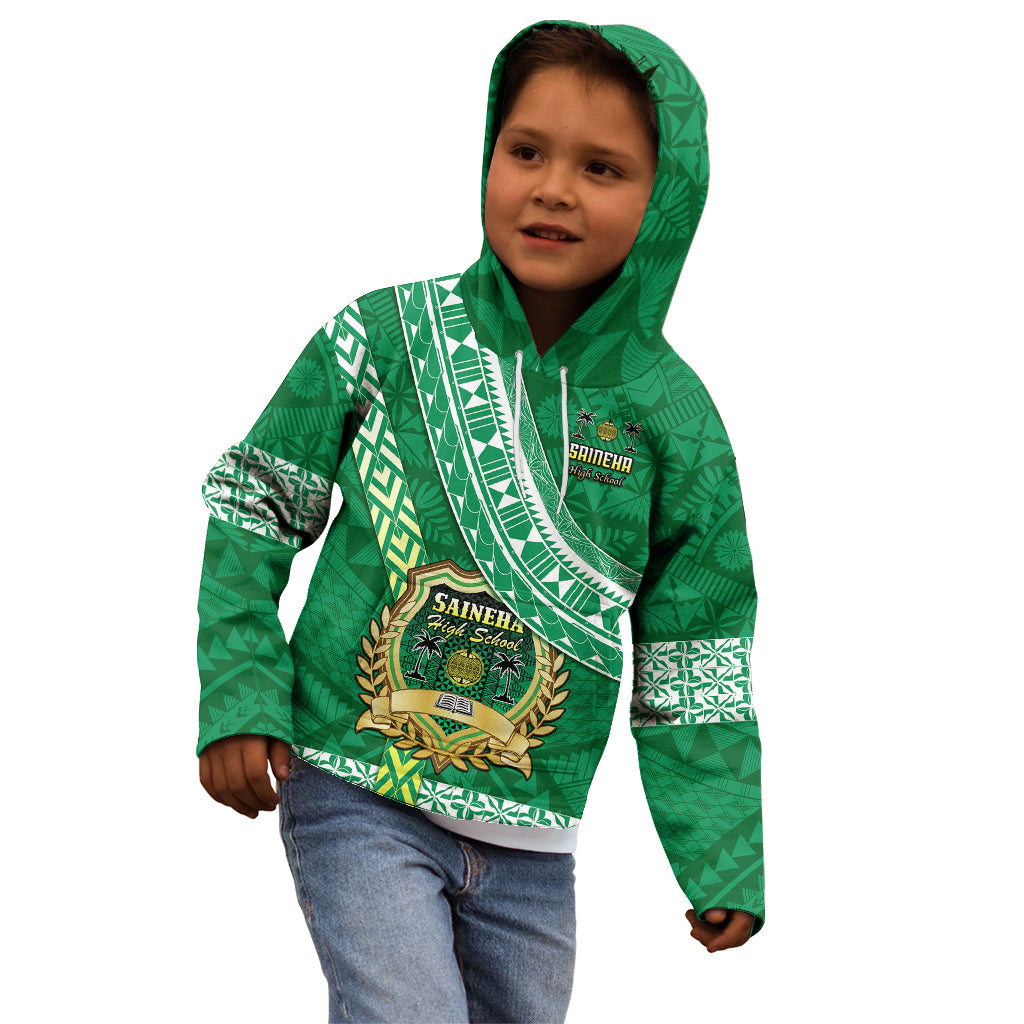 Custom Saineha High School Kid Hoodie Tongan Kupesi Pattern LT05 - Polynesian Pride