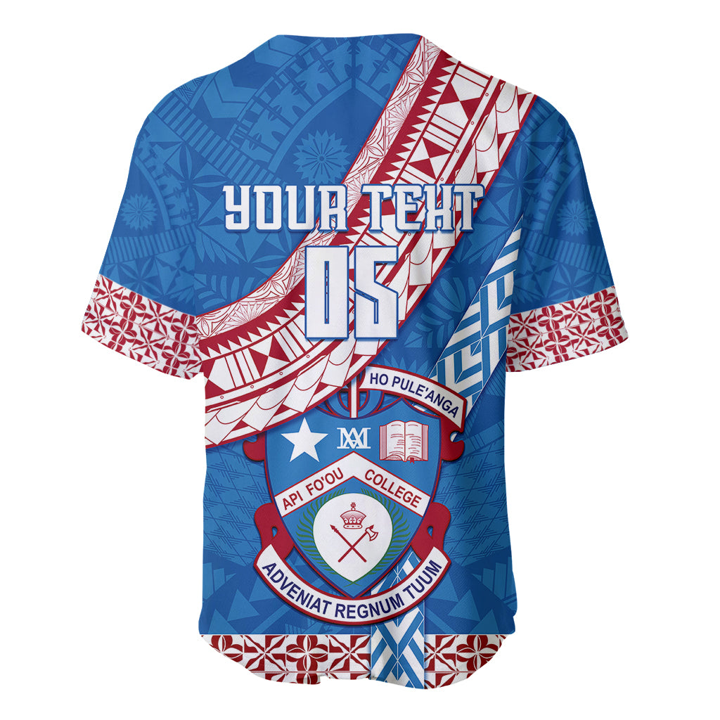 Custom Apifoou College Baseball Jersey Tongan Kupesi Pattern LT05 - Polynesian Pride