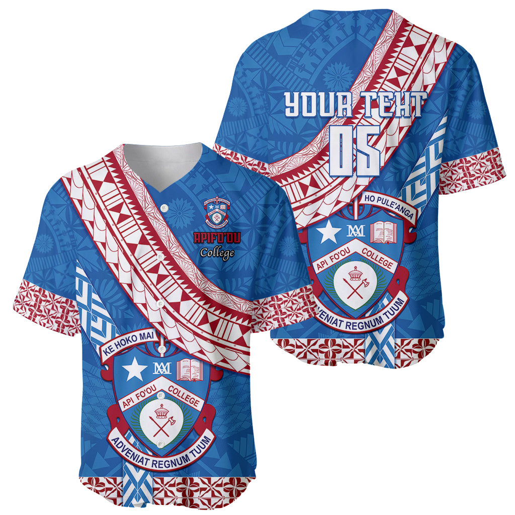 Custom Apifoou College Baseball Jersey Tongan Kupesi Pattern LT05 - Polynesian Pride