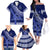 Custom Queen Salote College Family Matching Off Shoulder Long Sleeve Dress and Hawaiian Shirt Tongan Kupesi Pattern LT05 - Polynesian Pride