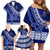 Custom Queen Salote College Family Matching Off Shoulder Short Dress and Hawaiian Shirt Tongan Kupesi Pattern LT05 - Polynesian Pride